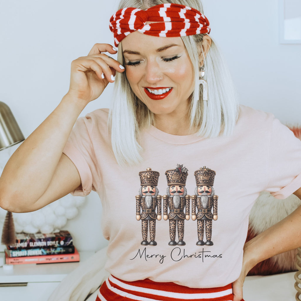 Leopard Nutcracker Merry Christmas T-shirt - Trendznmore