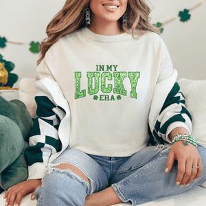 Lucky Era Faux Sequins St. Patrick's Day T-Shirt - Trendznmore