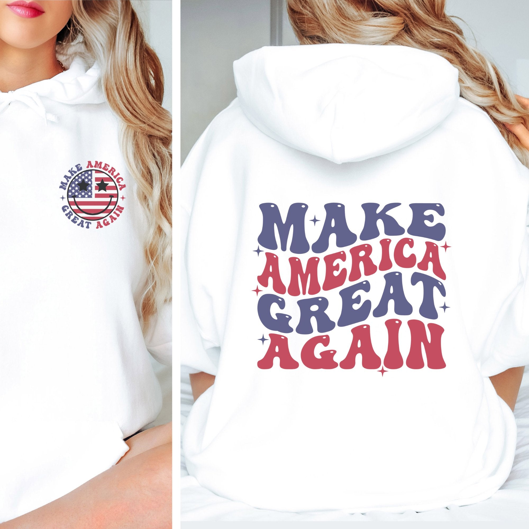 MAGA Double Sided Hoodie - Trendznmore