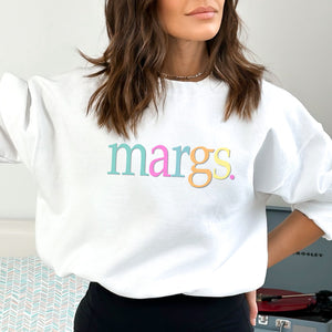 Margs. Pastel Graphic Sweatshirt - Trendznmore