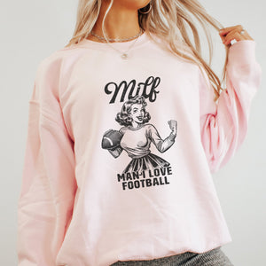 Milf - Man I Love Football Crewneck Sweatshirt - Trendznmore