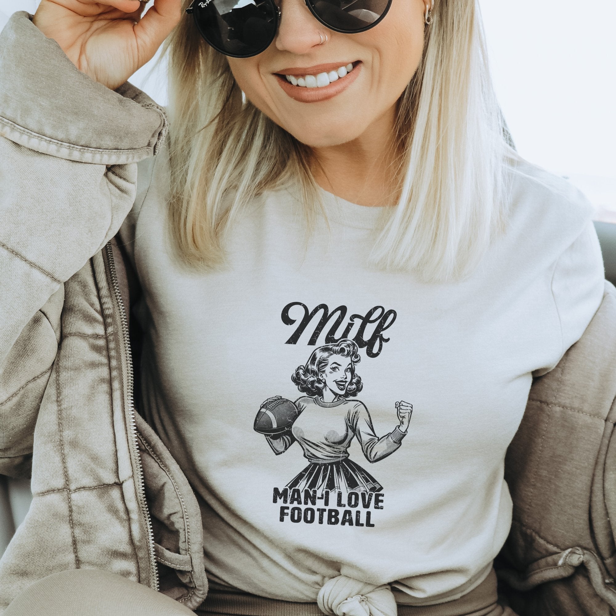 Milf - Man I Love Football T - Shirt - Trendznmore