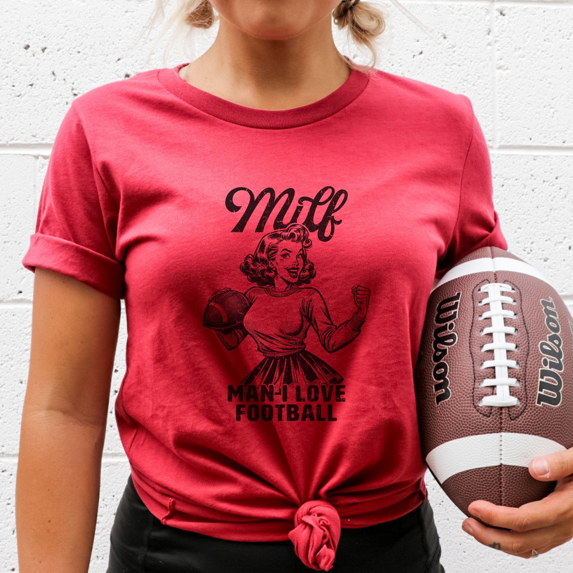 Milf - Man I Love Football T - Shirt - Trendznmore