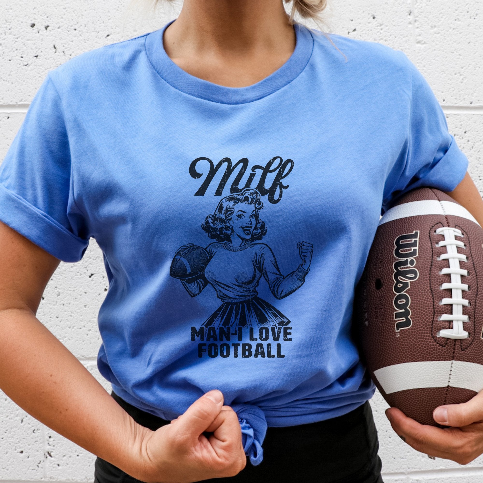 Milf - Man I Love Football T - Shirt - Trendznmore