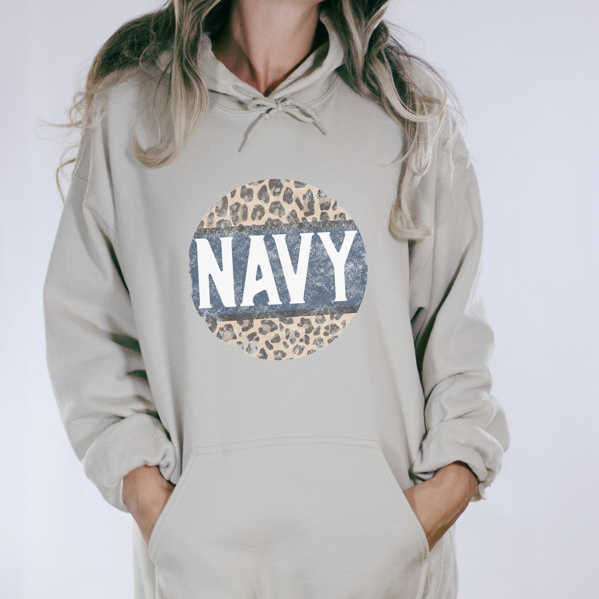 Navy Cheetah Hoodie - Trendznmore