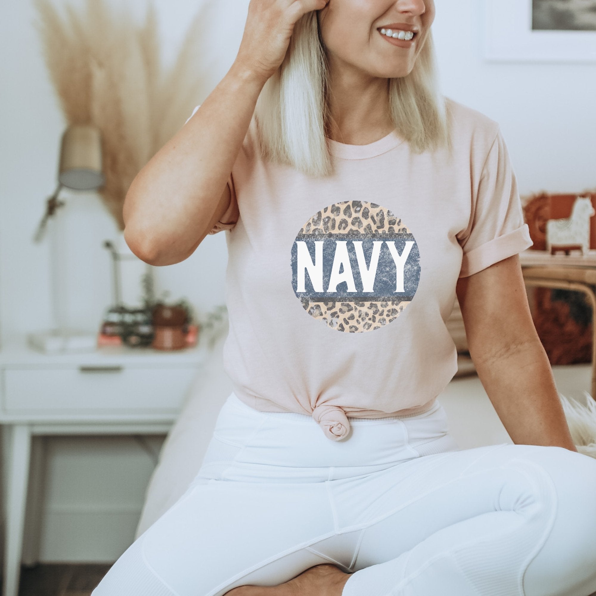 Navy Cheetah T-Shirt - Trendznmore