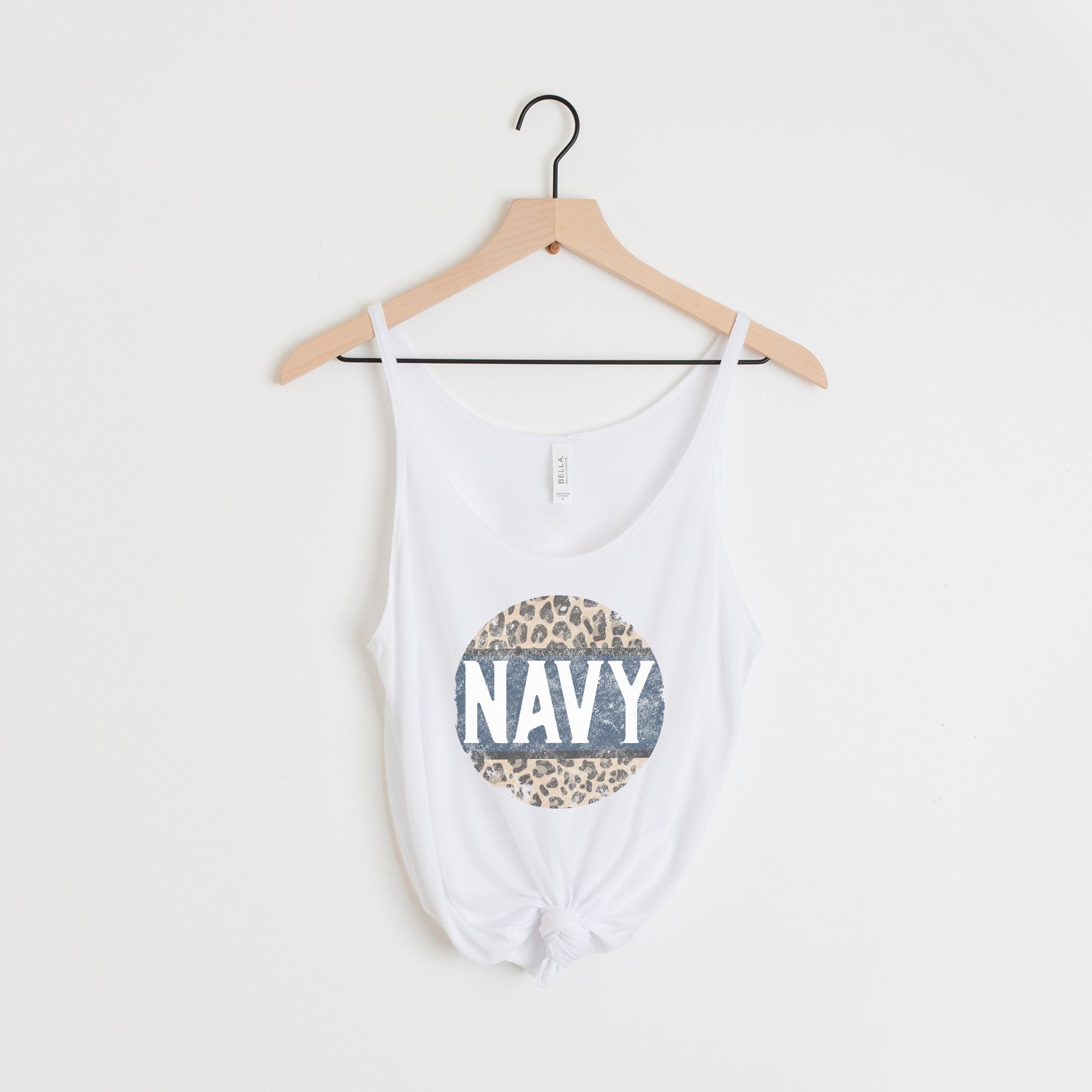 Navy Cheetah Tank Top - Trendznmore