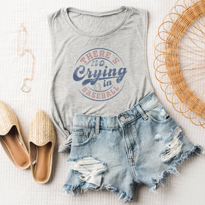 No Crying in Baseball Muscle Tank Top - Trendznmore