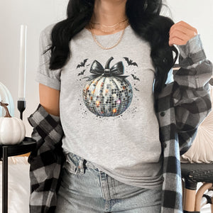 Pumpkin Silver Disco Ball Fall Women's T-Shirt - Trendznmore