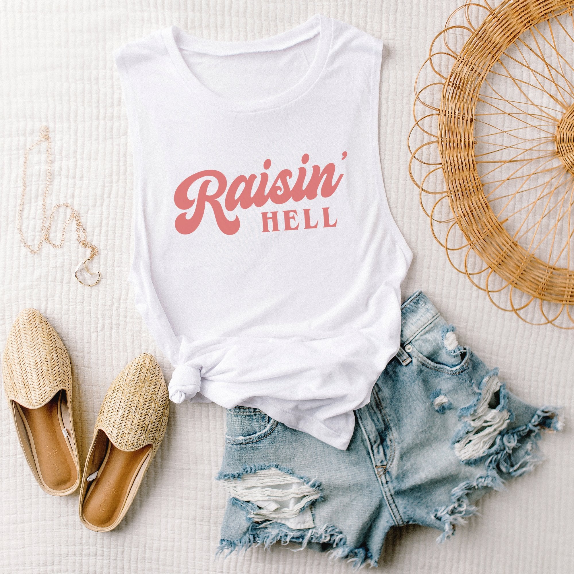 Raisin Hell Bella Canvas Muscle Tank Top - Trendznmore