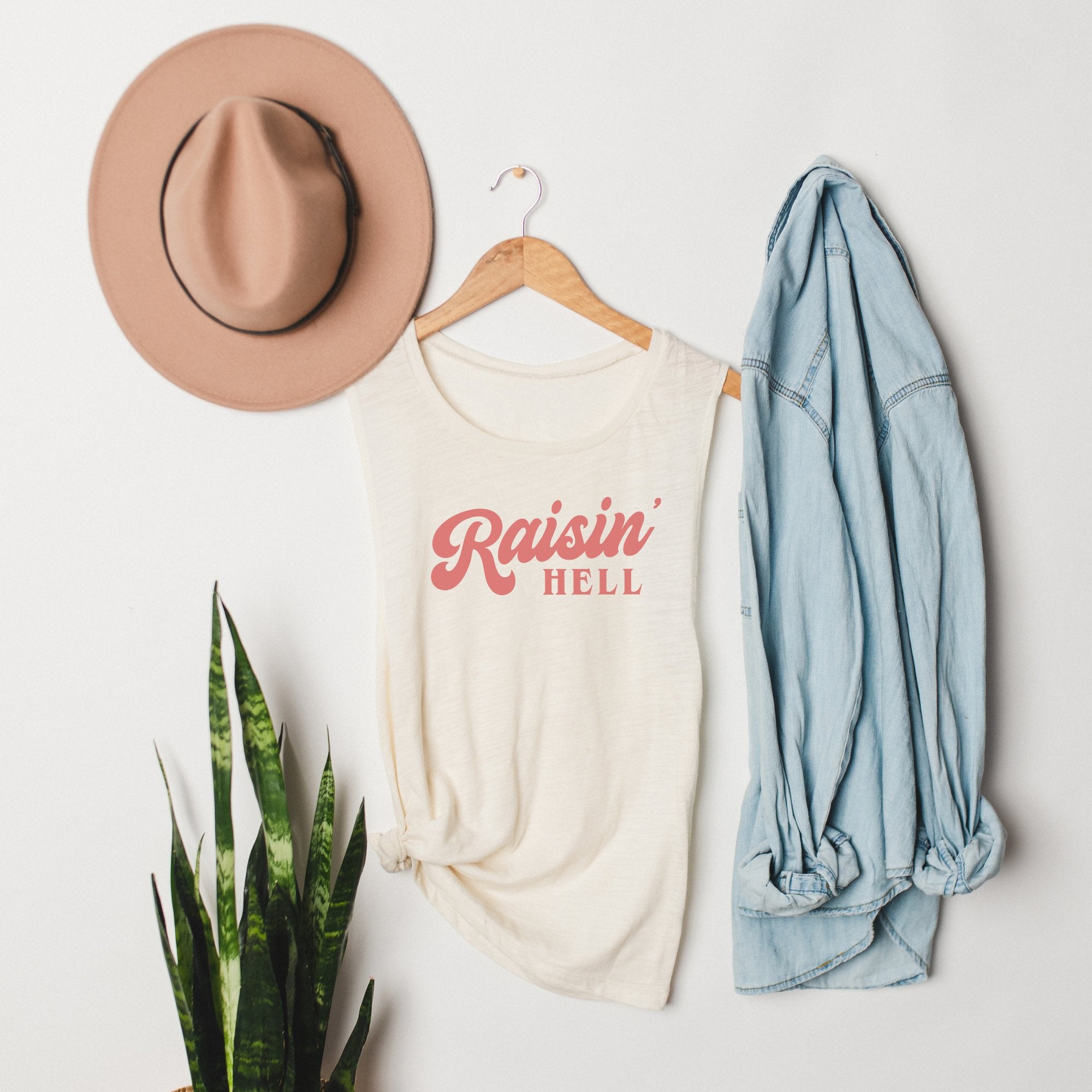 Raisin Hell Bella Canvas Muscle Tank Top - Trendznmore