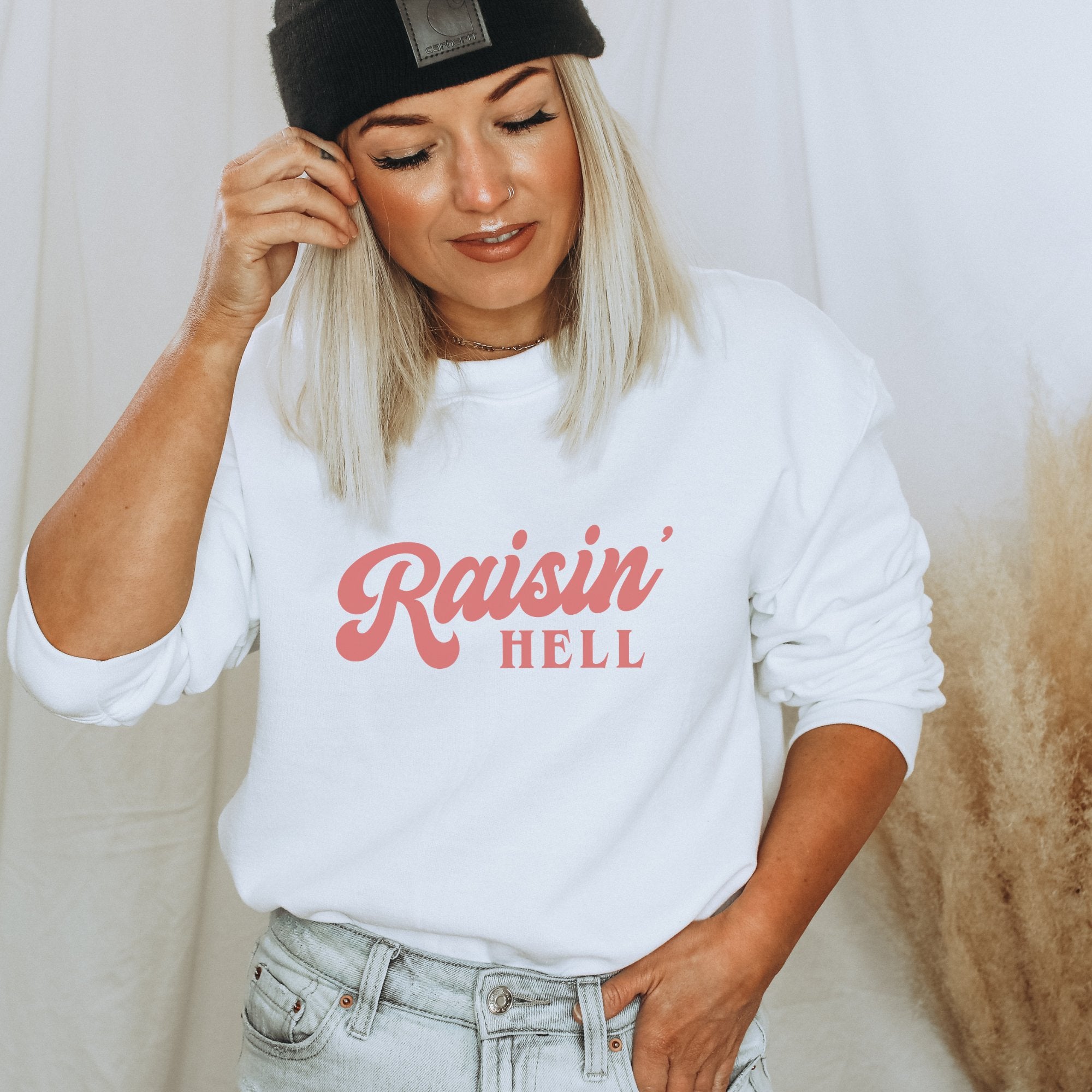 Raisin Hell Western Graphic Sweatshirt - Trendznmore