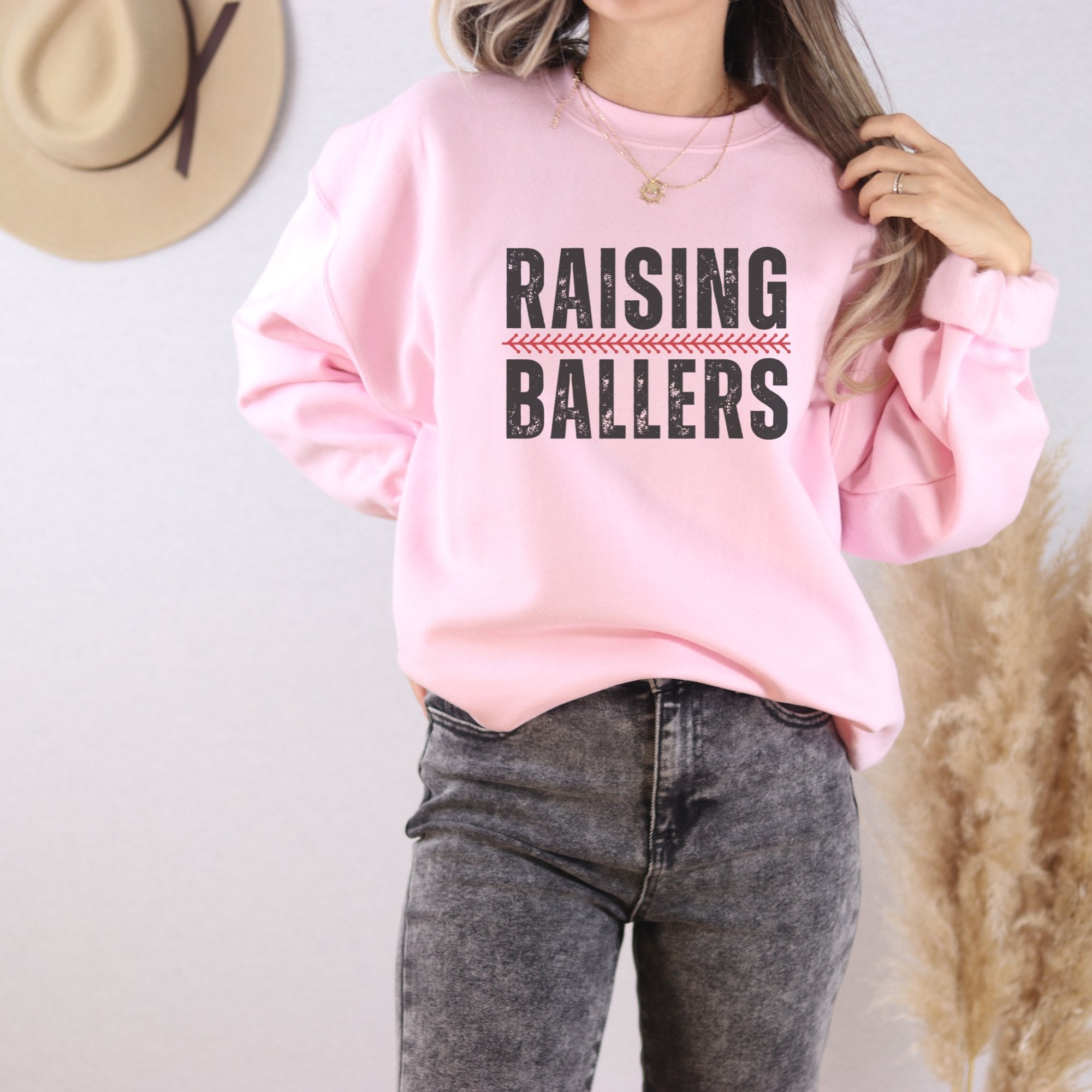 Raising Ballers Baseball Sweatshirt - Trendznmore