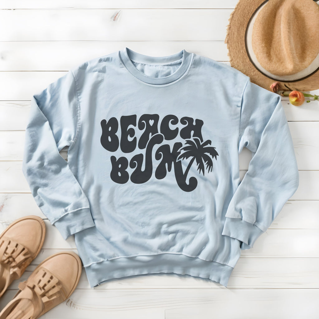 Retro Beach Bum Graphic Sweatshirt - Trendznmore