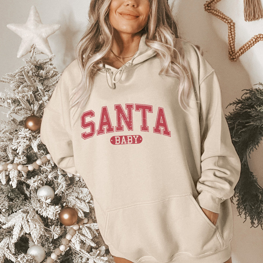 Santa Baby Christmas Women's Hoodie - Trendznmore