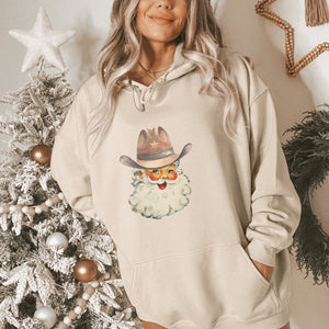 Santa Cowboy Christmas Hoodie - Trendznmore