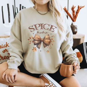 Spice Mama Fall Graphic Women's Sweatshirt - Trendznmore