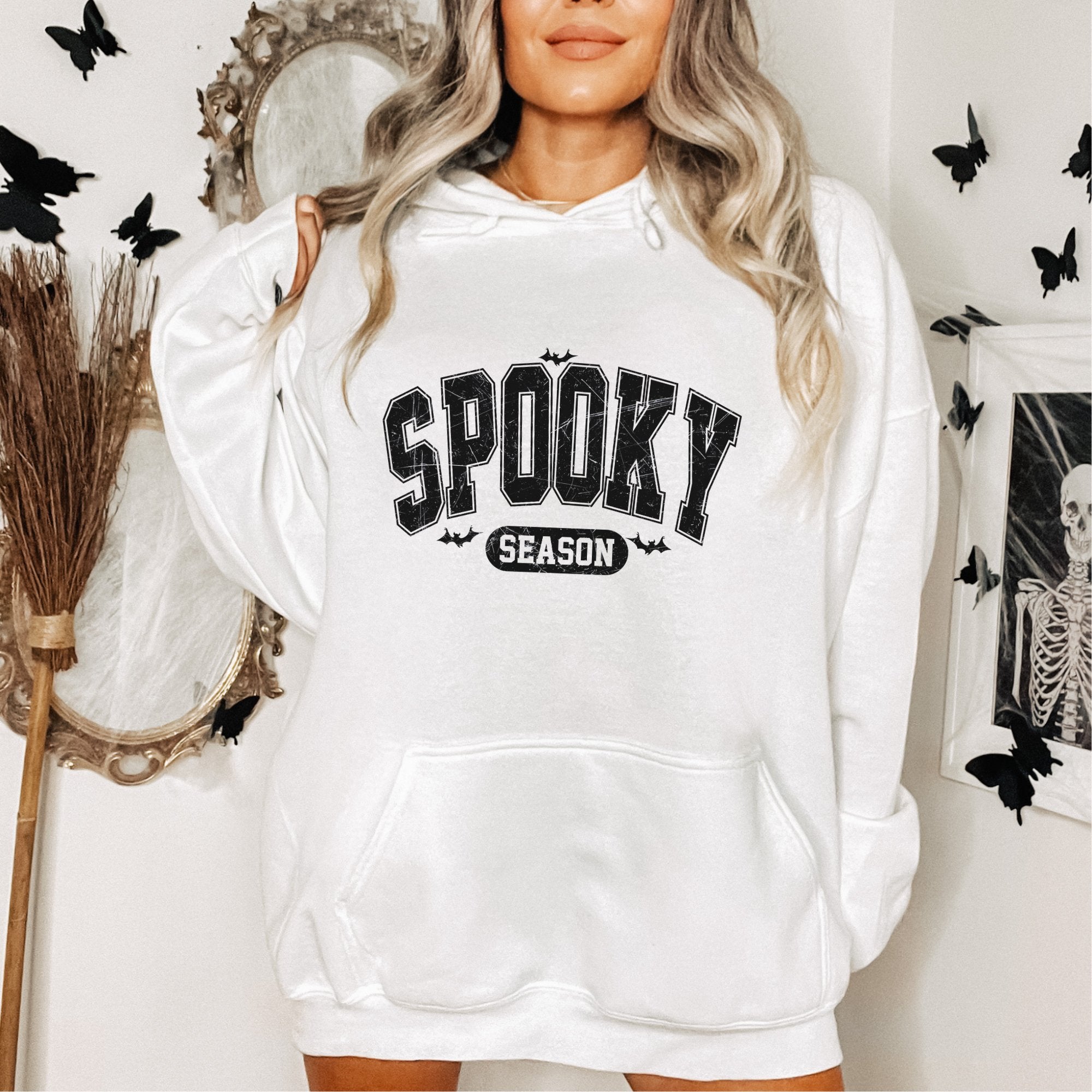 Spooky Season (Black) Halloween Women's Hoodie - Trendznmore