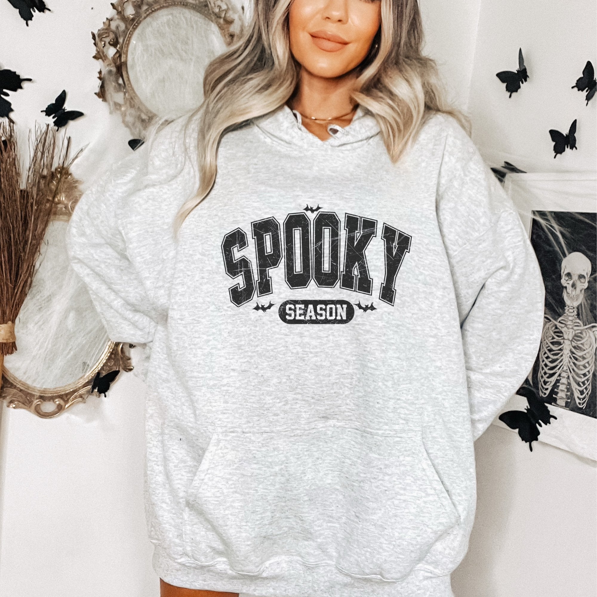 Spooky Season (Black) Halloween Women's Hoodie - Trendznmore