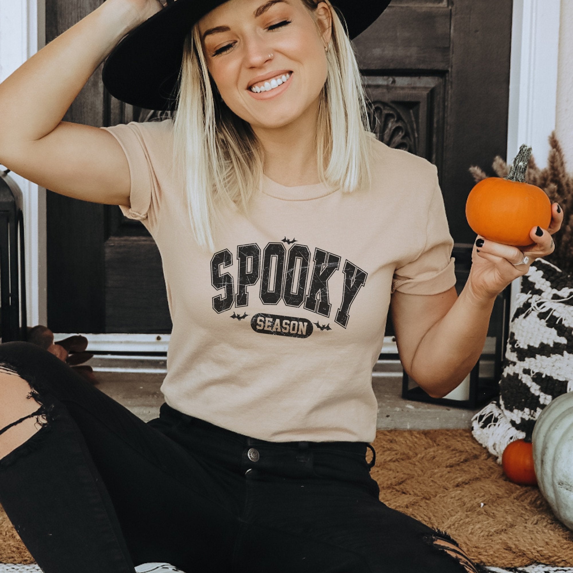 Spooky Season (Black) Halloween Women's T-Shirt - Trendznmore