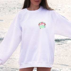 Sun Salt Sand Double Sided Crewneck Sweatshirt - Trendznmore