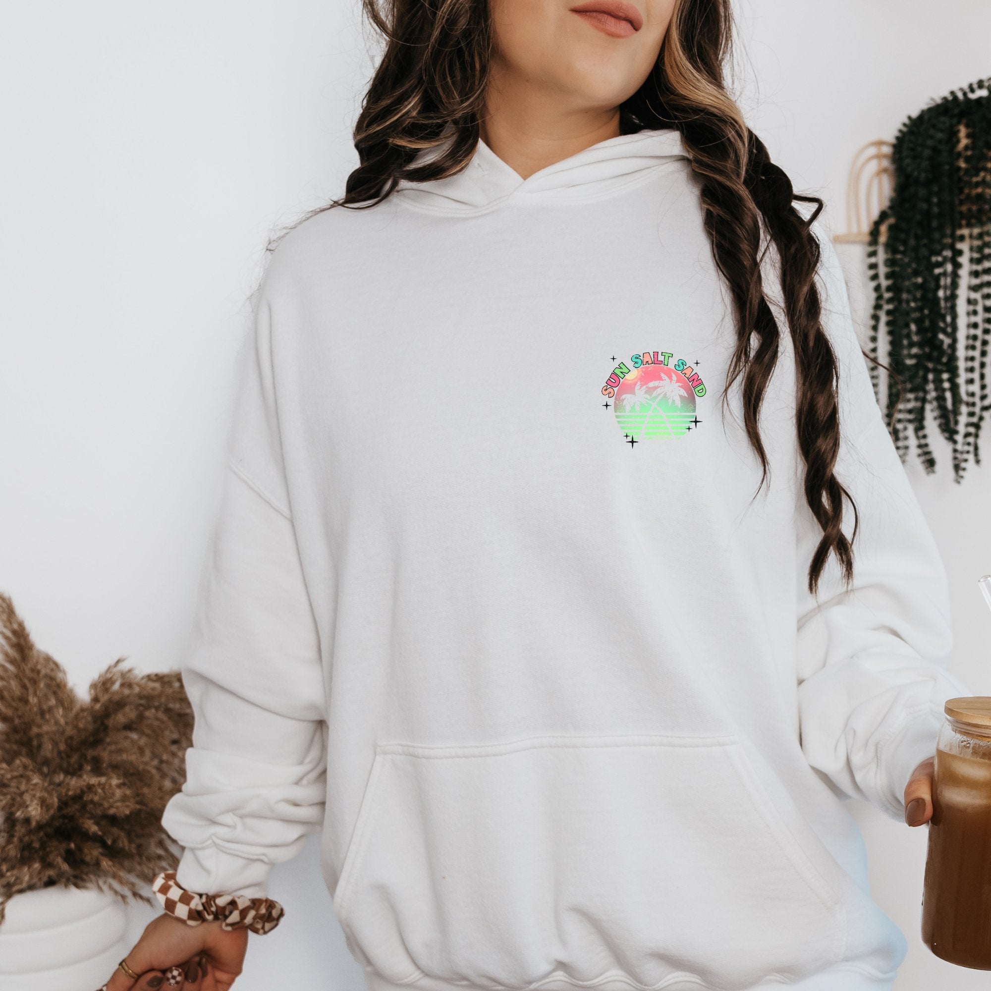 Sun Salt Sand Double Sided Hoodie - Trendznmore