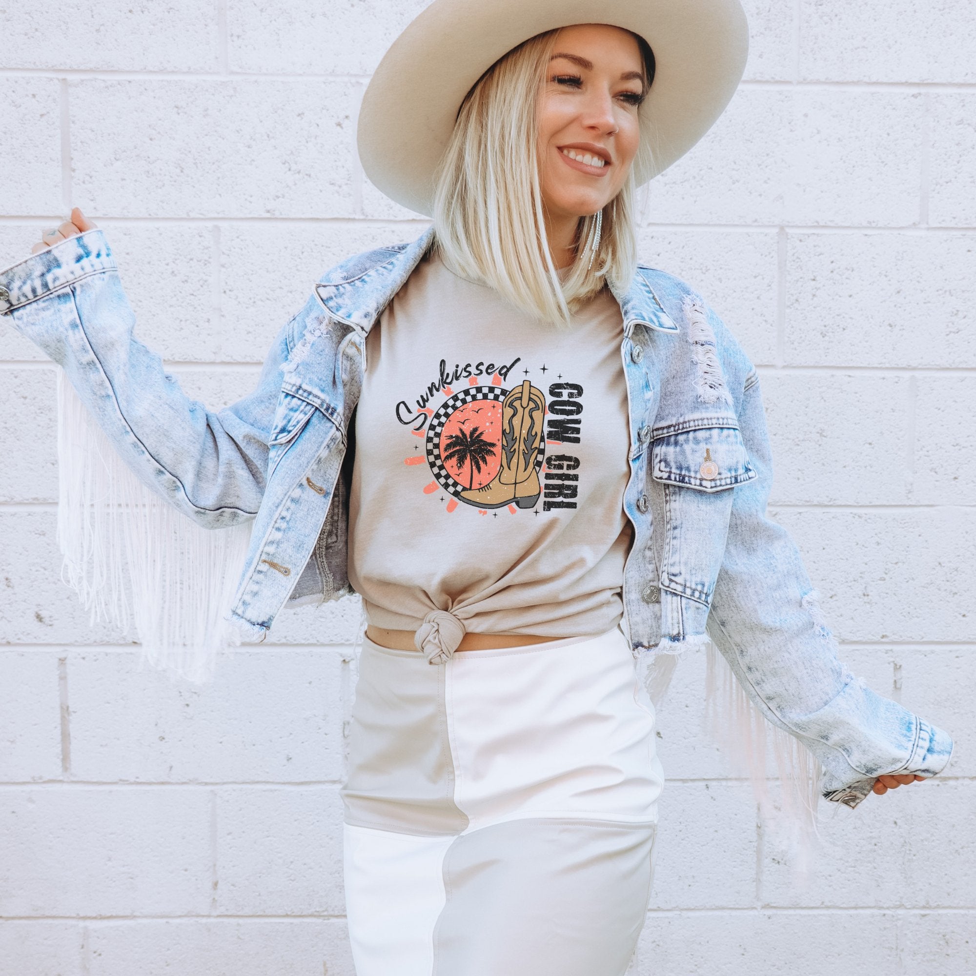 Sunkissed Cowgirl Graphic Tee - Trendznmore