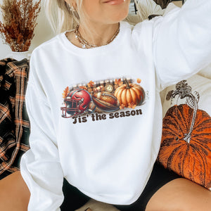 Tis the Season Fall Graphic Crewneck Sweatshirt - Trendznmore