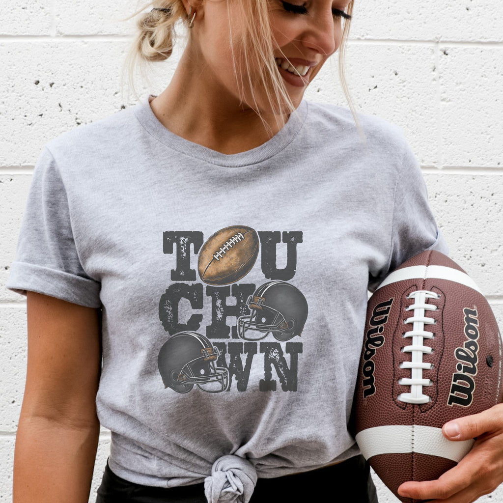 Touchdown Football Graphic T - Shirt - Trendznmore