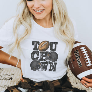 Touchdown Football Graphic T - Shirt - Trendznmore