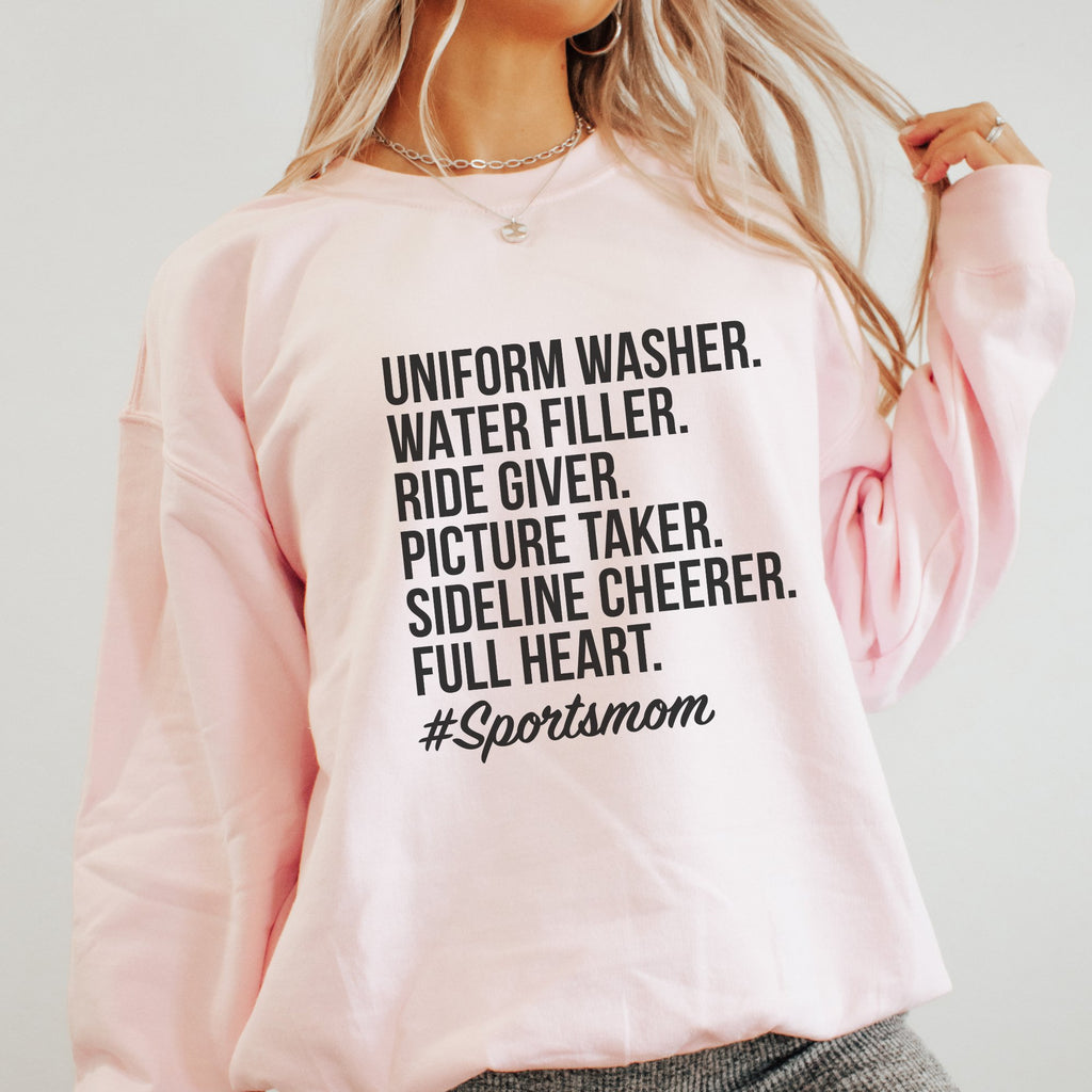 Uniform Washer Sports Mom Crewneck Sweatshirt - Trendznmore