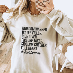 Uniform Washer Sports Mom Crewneck Sweatshirt - Trendznmore