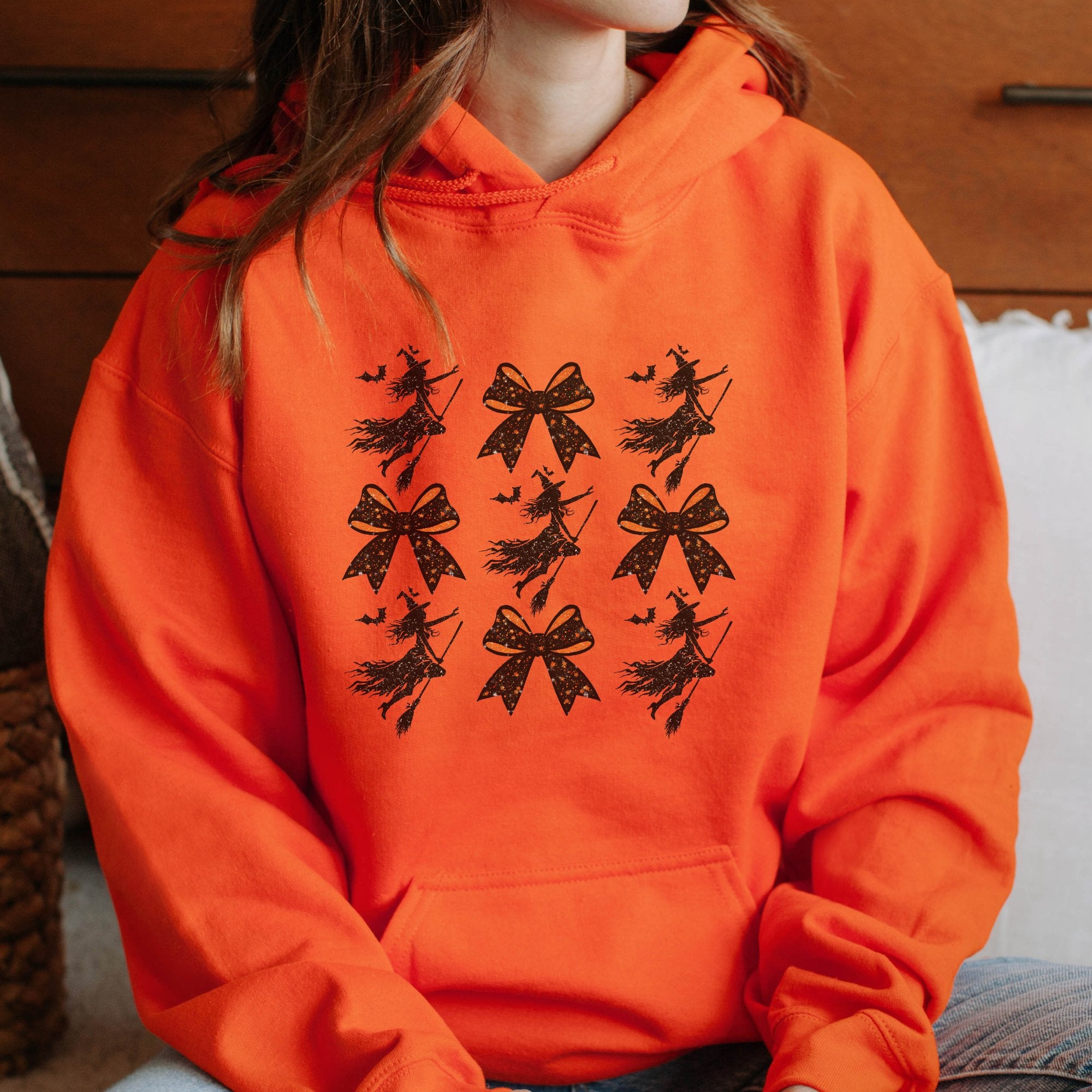 Witch Coquette Halloween Graphic Hoodie - Trendznmore