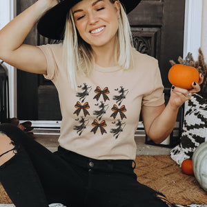 Witch Coquette Halloween Graphic T - Shirt - Trendznmore