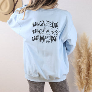 100% Mom Life Crewneck Sweatshirt - Trendznmore