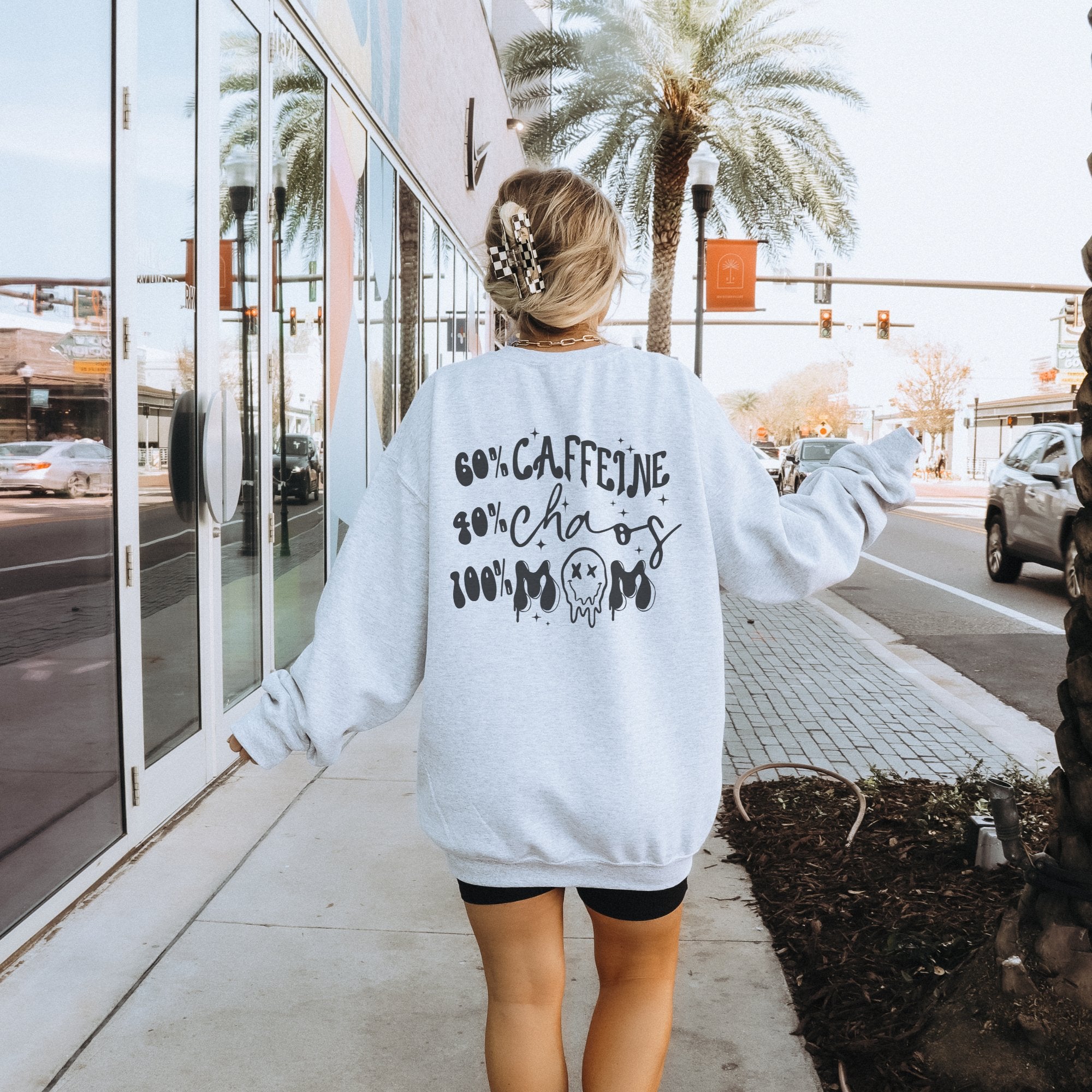 100% Mom Life Crewneck Sweatshirt - Trendznmore