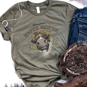 Advice from a Heifer T-Shirt - Trendznmore