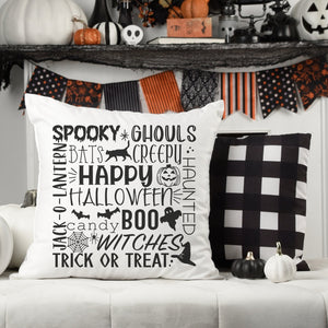 All About Halloween Sublimated Pillow Cover - Trendznmore