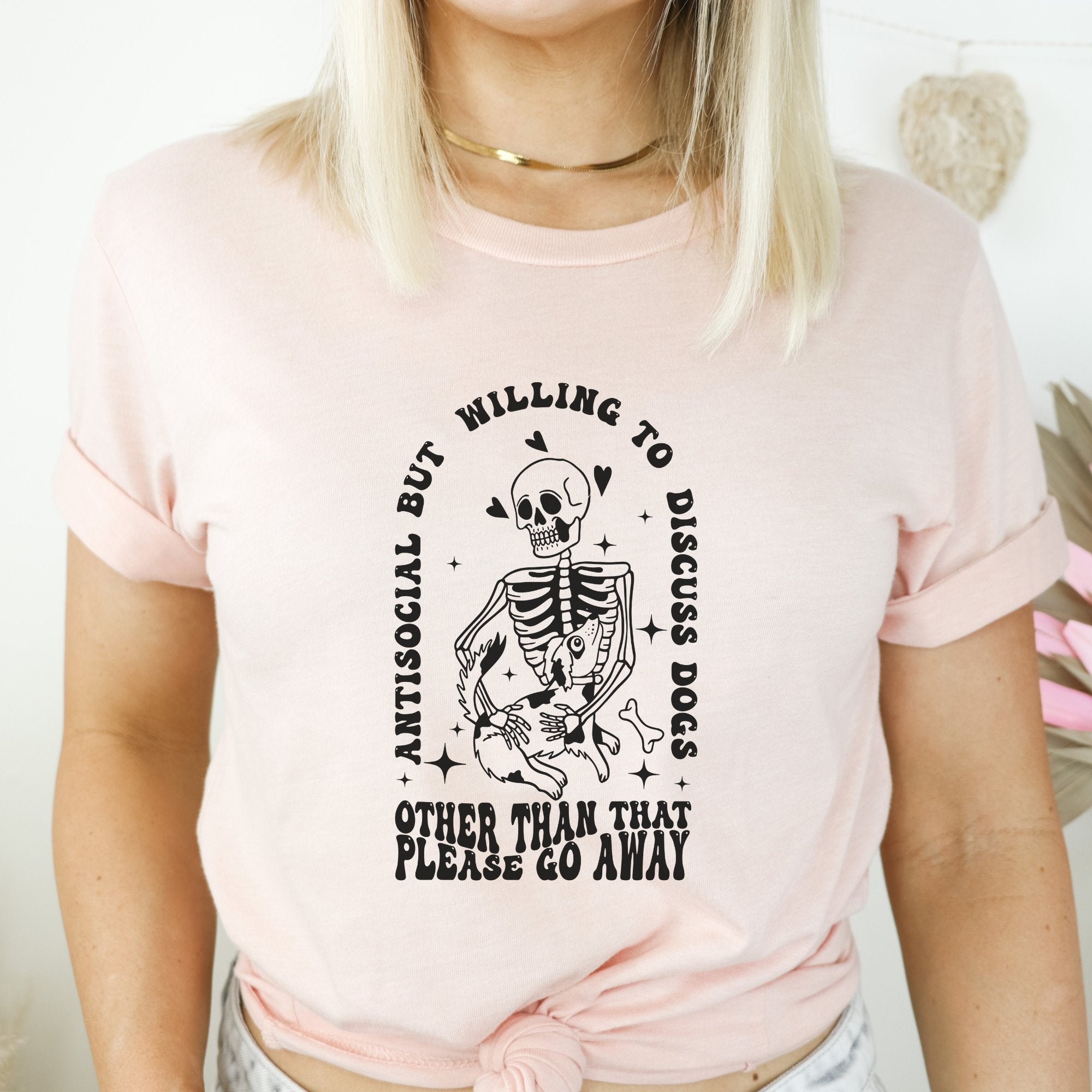 Antisocial But Will Discuss Dogs T-Shirt - Trendznmore