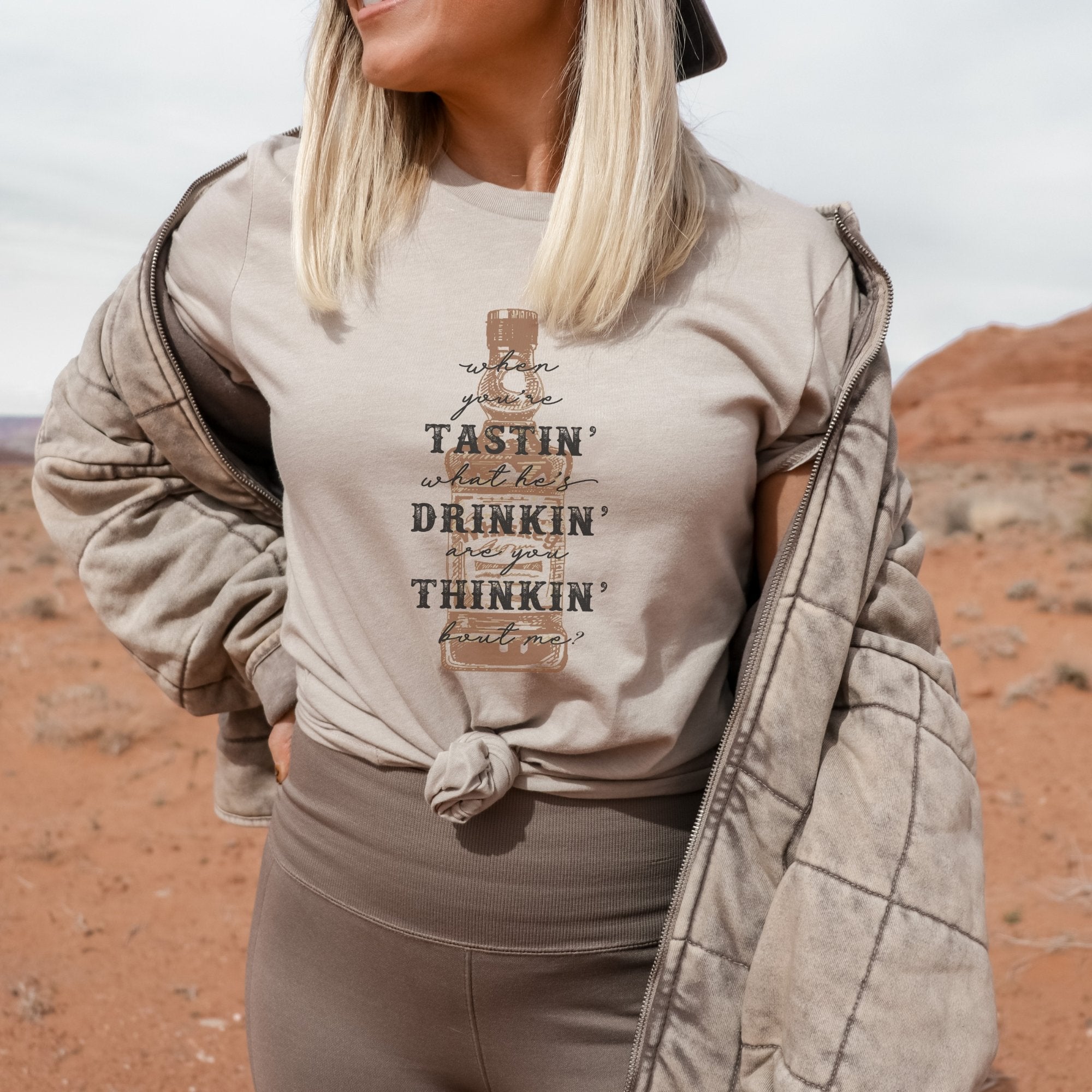Are you Thinkin About Me Western Graphic T-Shirt - Trendznmore