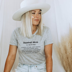 Baseball Mom Definition T-Shirt - Trendznmore