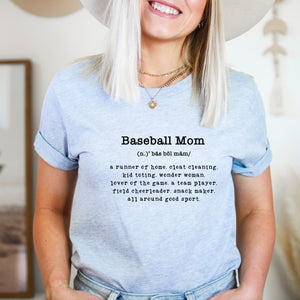 Baseball Mom Definition T-Shirt - Trendznmore