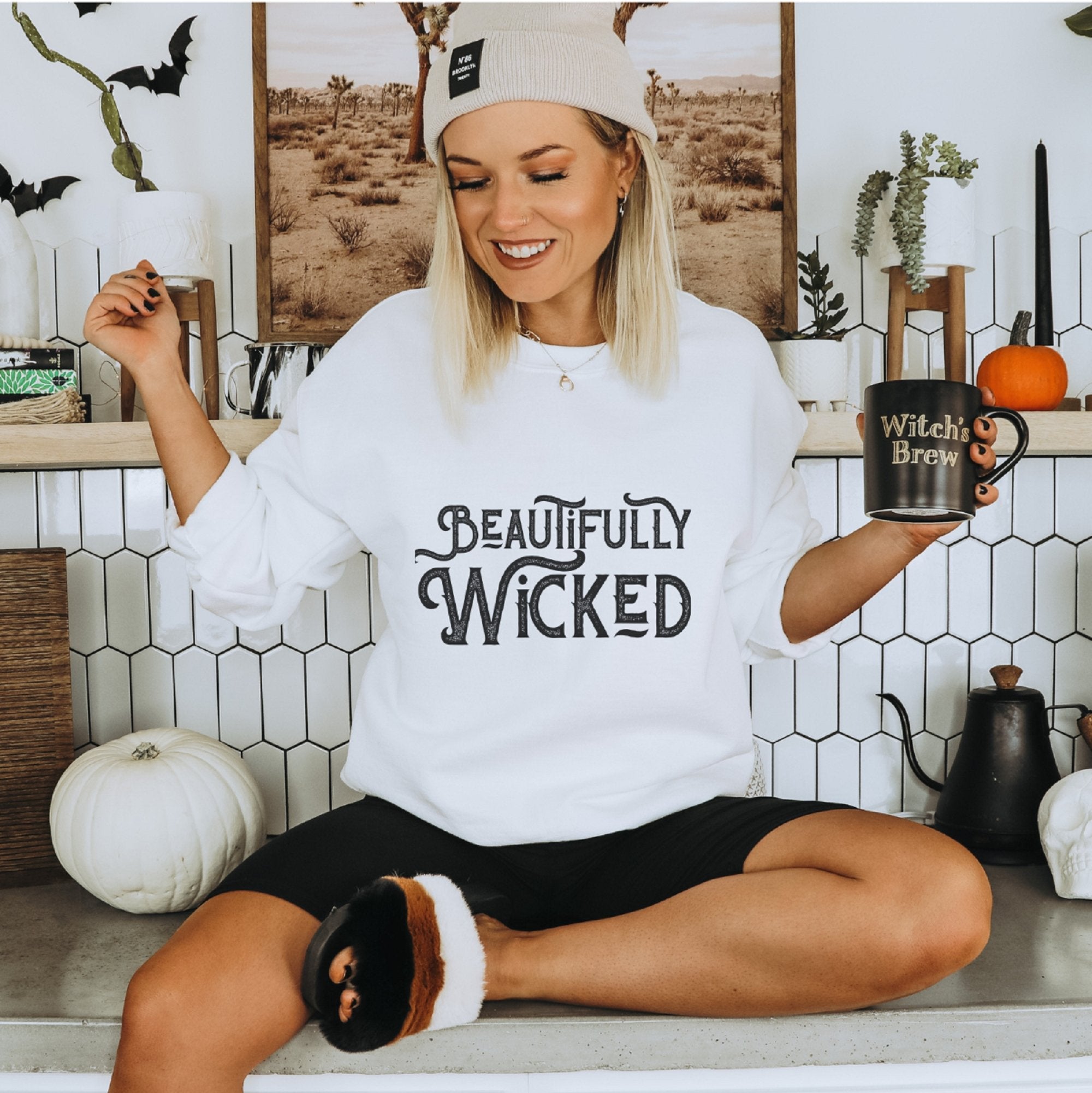 Beautifully Wicked Halloween Sweatshirt - Trendznmore