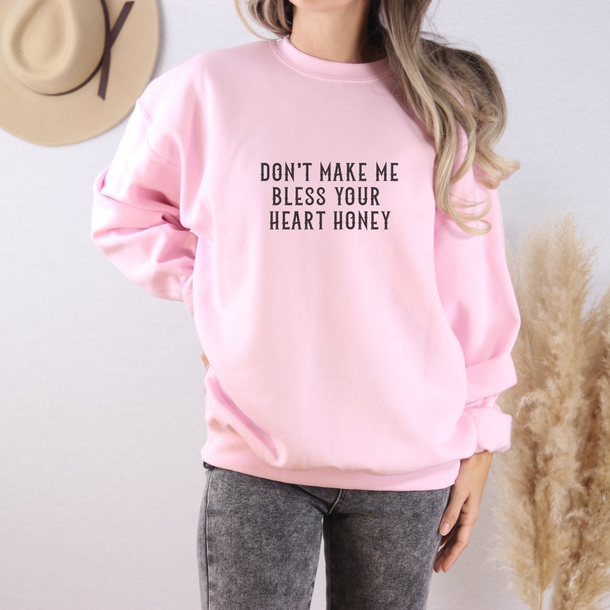 Bless Your Heart Honey Crewneck Sweatshirt - Trendznmore