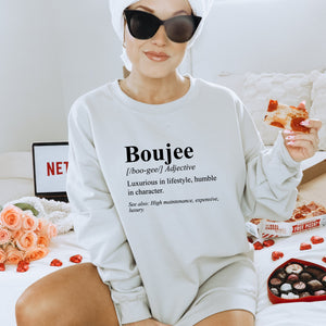 Boujee Defined Crewneck Sweatshirt - Trendznmore