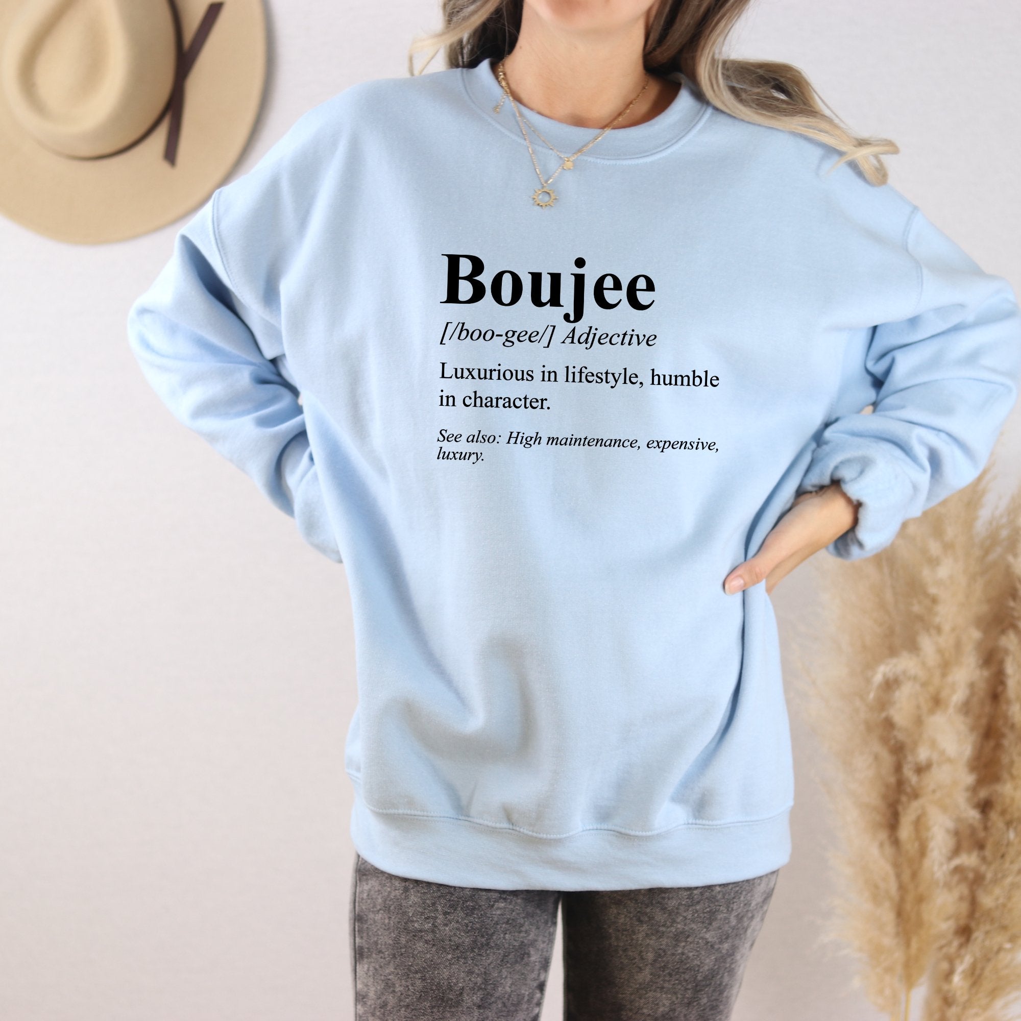 Boujee Defined Crewneck Sweatshirt - Trendznmore