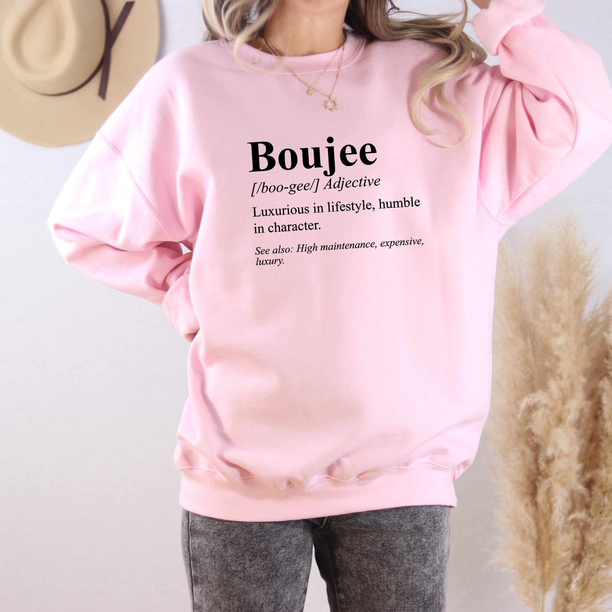 Boujee Defined Crewneck Sweatshirt - Trendznmore