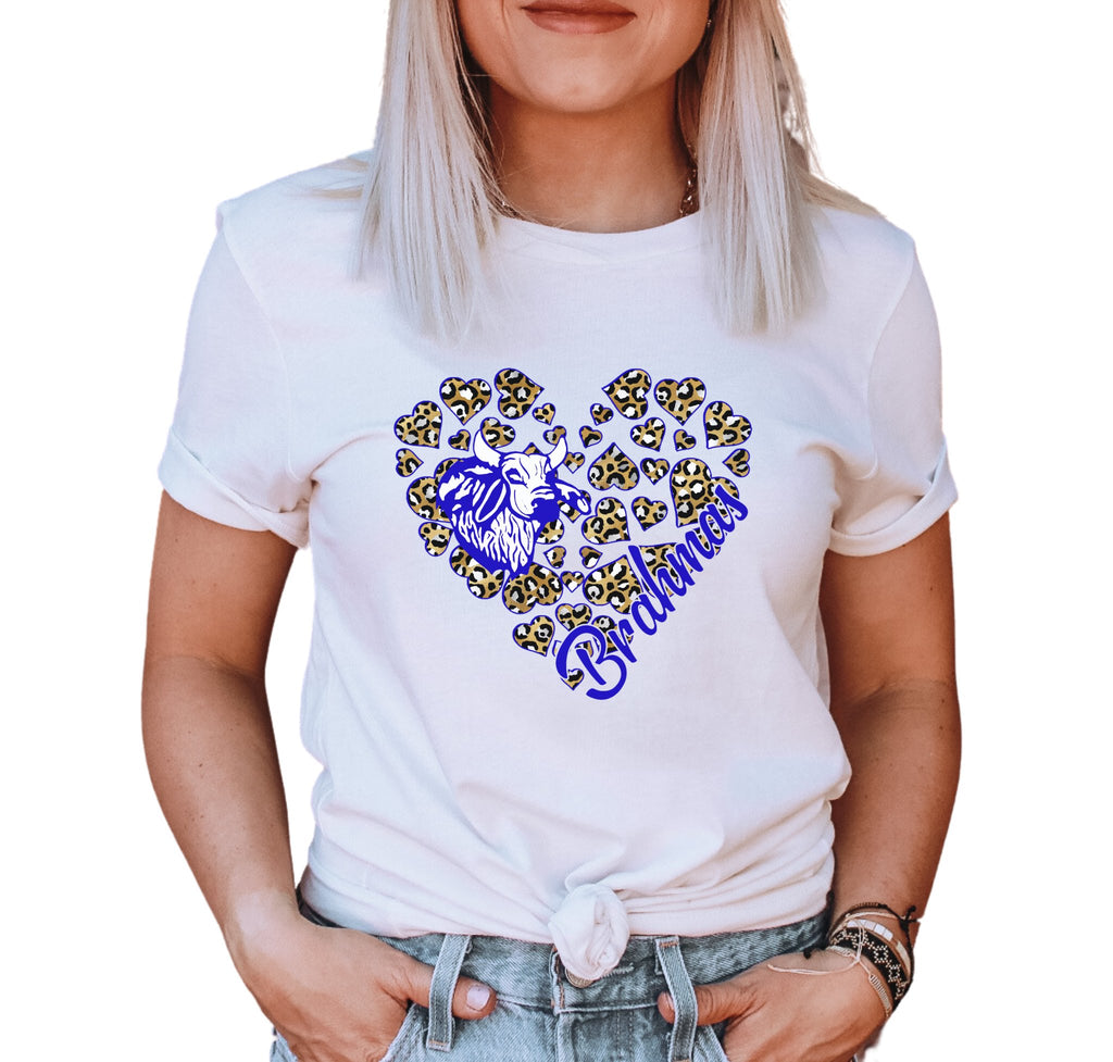 Brahmas Heart Adult T-Shirt - Trendznmore