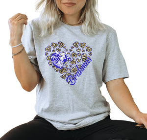 Brahmas Heart Adult T-Shirt - Trendznmore