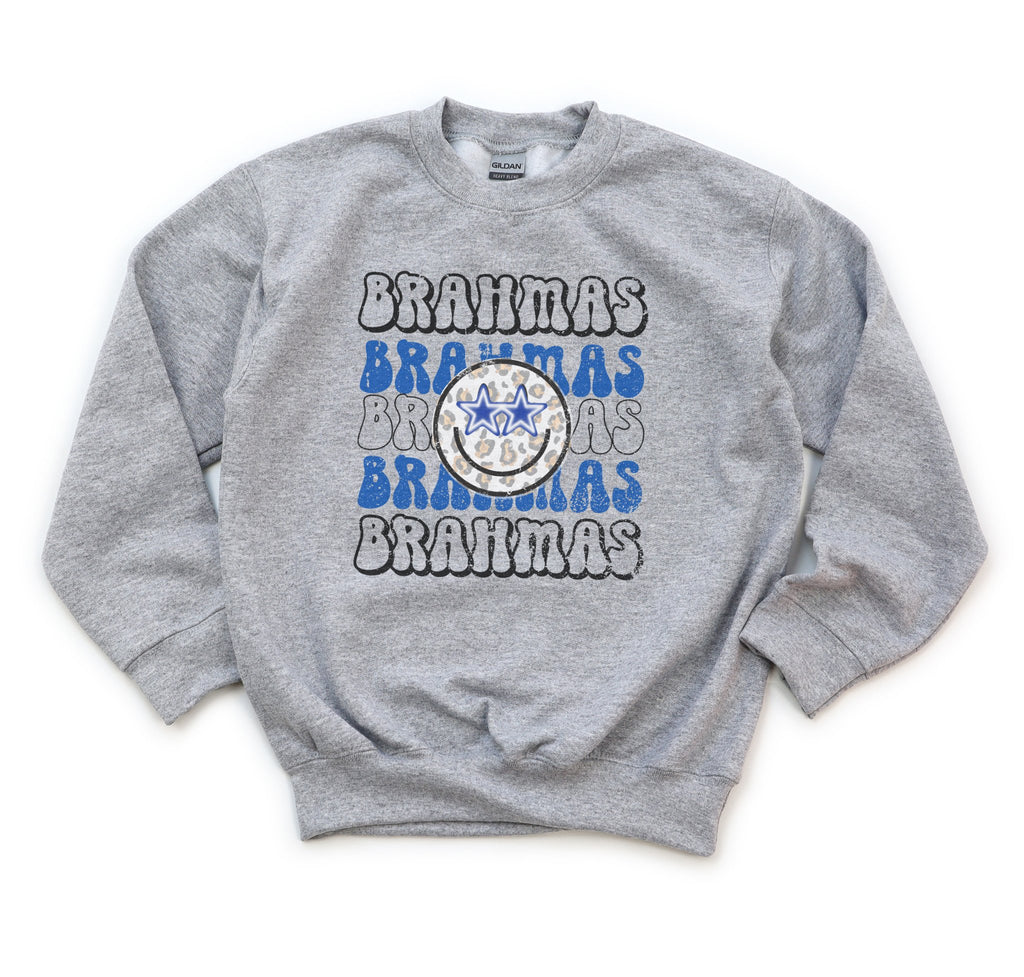 Brahmas Smiley Face Youth Sweatshirt - Trendznmore